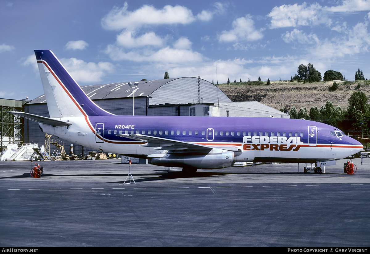 Aircraft Photo of N204FE | Boeing 737-2S2C/Adv | Federal Express | AirHistory.net #25117