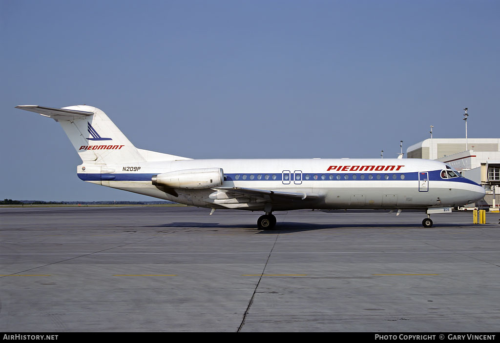 Aircraft Photo of N209P | Fokker F28-4000 Fellowship | Piedmont Airlines | AirHistory.net #25118