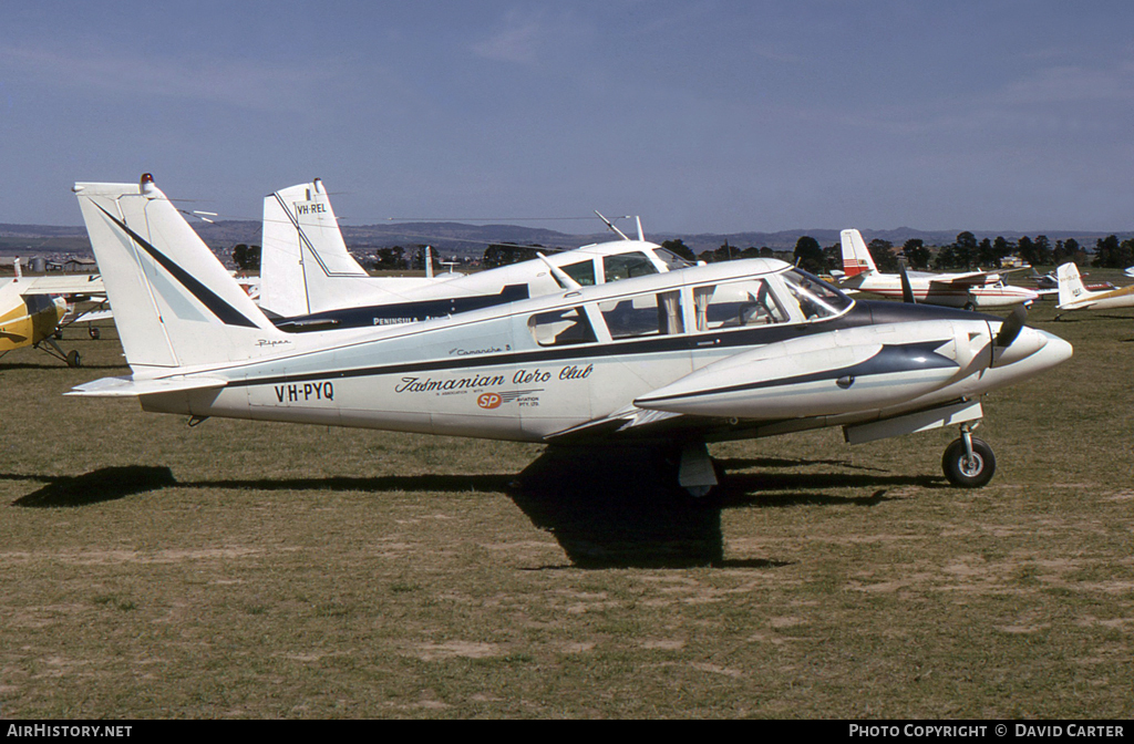 Aircraft Photo of VH-PYQ | Piper PA-30-160 Twin Comanche B | Tasmanian Aero Club | AirHistory.net #25140