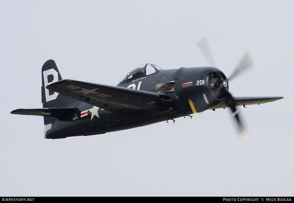 Aircraft Photo of G-RUMM / 121714 | Grumman F8F-2P Bearcat | USA - Navy | AirHistory.net #25208