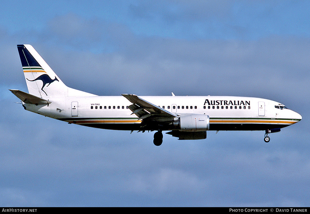 Aircraft Photo of VH-TAG | Boeing 737-376 | Australian Airlines | AirHistory.net #25223