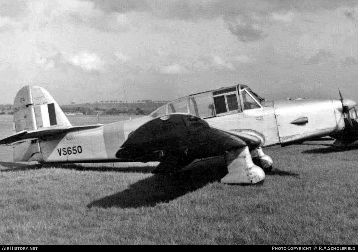 Aircraft Photo of VS650 | Percival P.40 Prentice T1 | UK - Air Force | AirHistory.net #25237