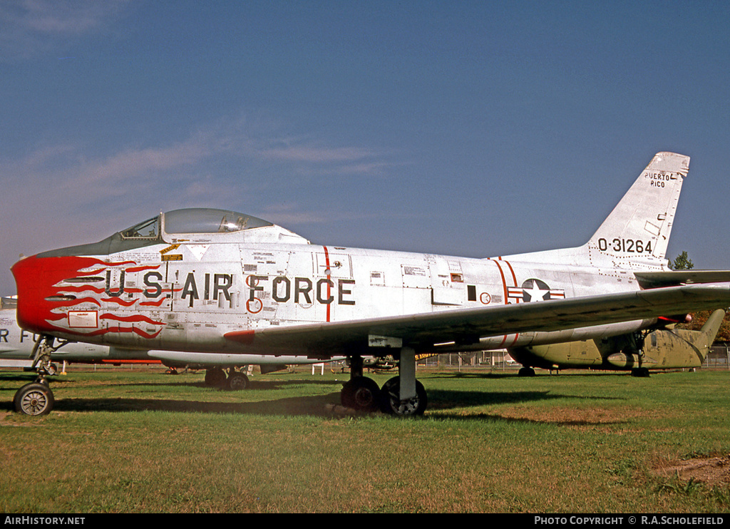 Aircraft Photo of 53-1264 / 0-31264 | North American F-86H Sabre | USA - Air Force | AirHistory.net #25243
