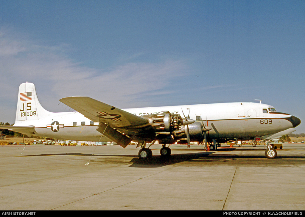 Aircraft Photo of 131609 | Douglas C-118B Liftmaster (DC-6A) | USA - Navy | AirHistory.net #25244