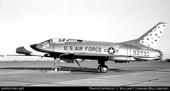 Aircraft Photo of 55-2733 / 52733 | North American F-100C Super Sabre | USA - Air Force | AirHistory.net #25296