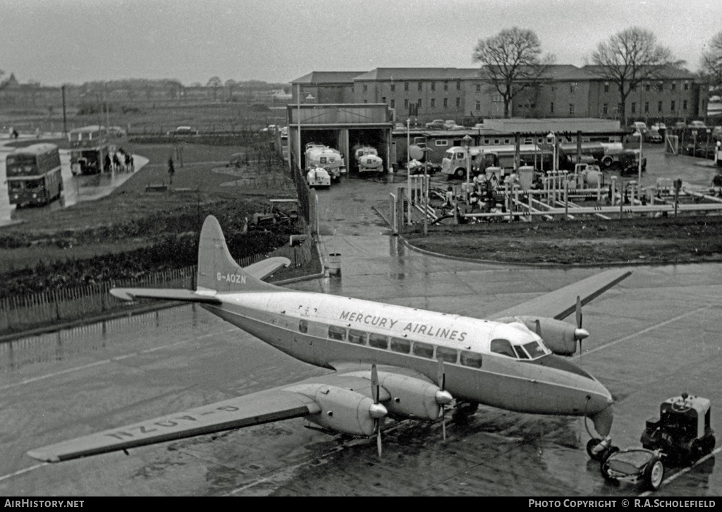 Aircraft Photo of G-AOZN | De Havilland D.H. 114 Heron 1B | Mercury Airlines | AirHistory.net #25298