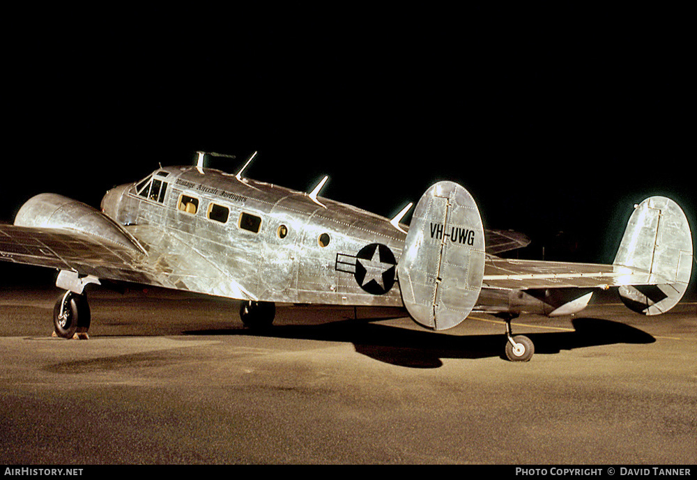 Aircraft Photo of VH-UWG | Beech D18S | Vintage Aircraft Joyflights | USA - Air Force | AirHistory.net #25345