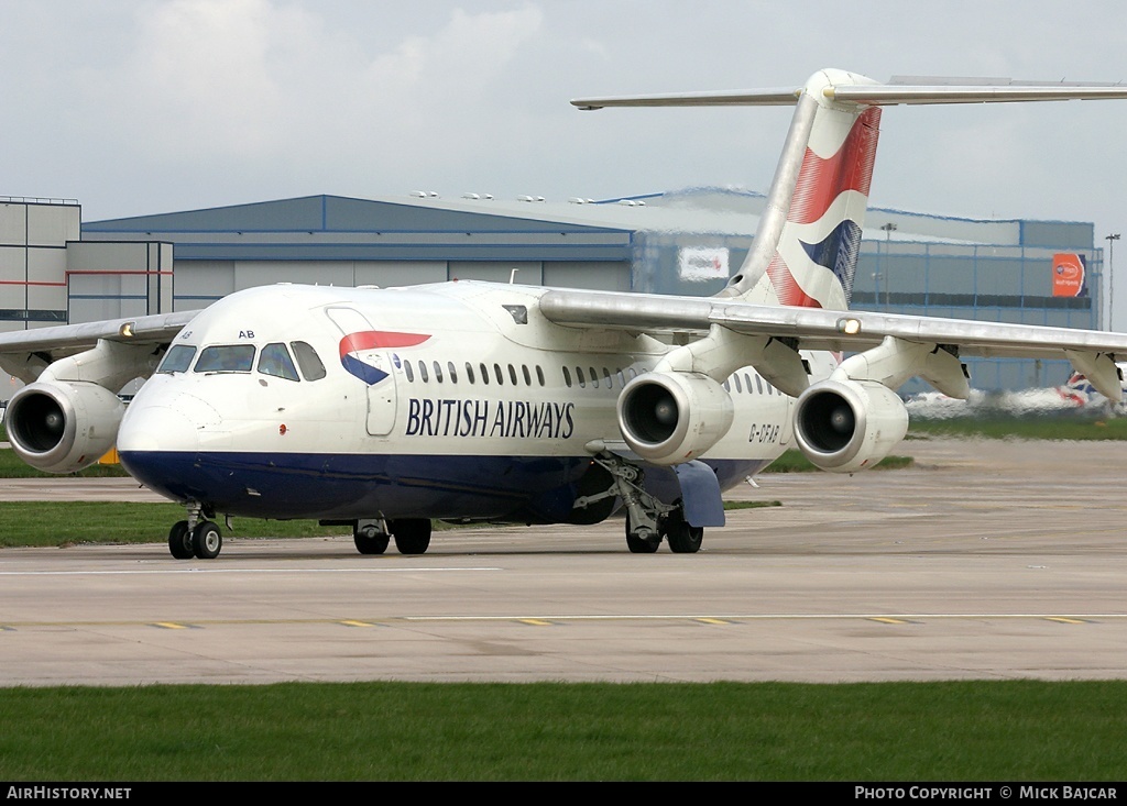 Aircraft Photo of G-CFAB | BAE Systems Avro 146-RJ100 | British Airways | AirHistory.net #25358