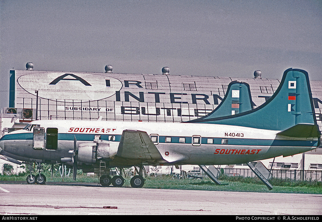 Aircraft Photo of N40413 | Martin 404 | Southeast Airlines | AirHistory.net #25404