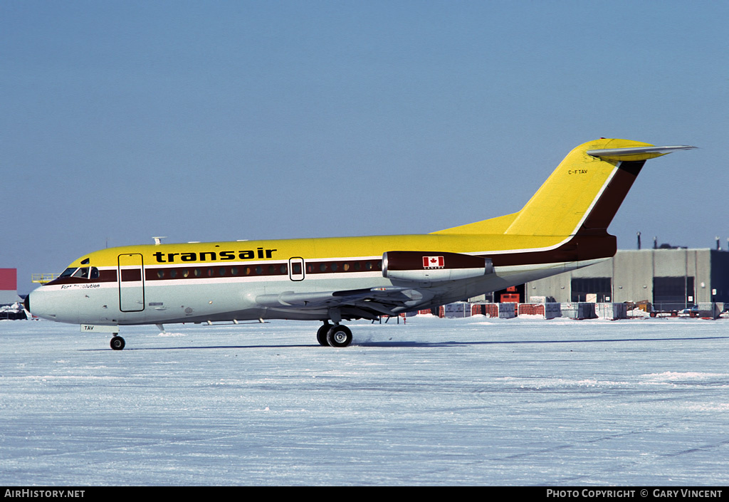 Aircraft Photo of CF-TAV | Fokker F28-1000 Fellowship | Transair | AirHistory.net #25437