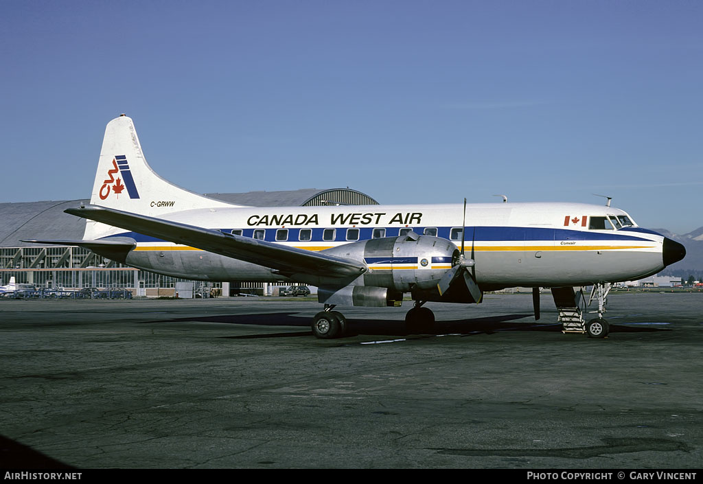 Aircraft Photo of C-GRWW | Convair 440-51 Metropolitan | Canada West Air | AirHistory.net #25440
