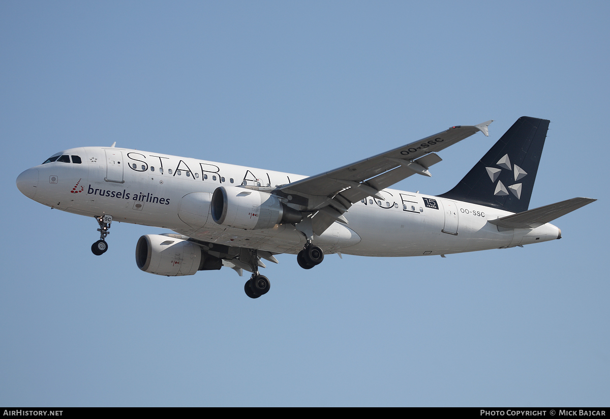 Aircraft Photo of OO-SSC | Airbus A319-112 | Brussels Airlines | AirHistory.net #25474