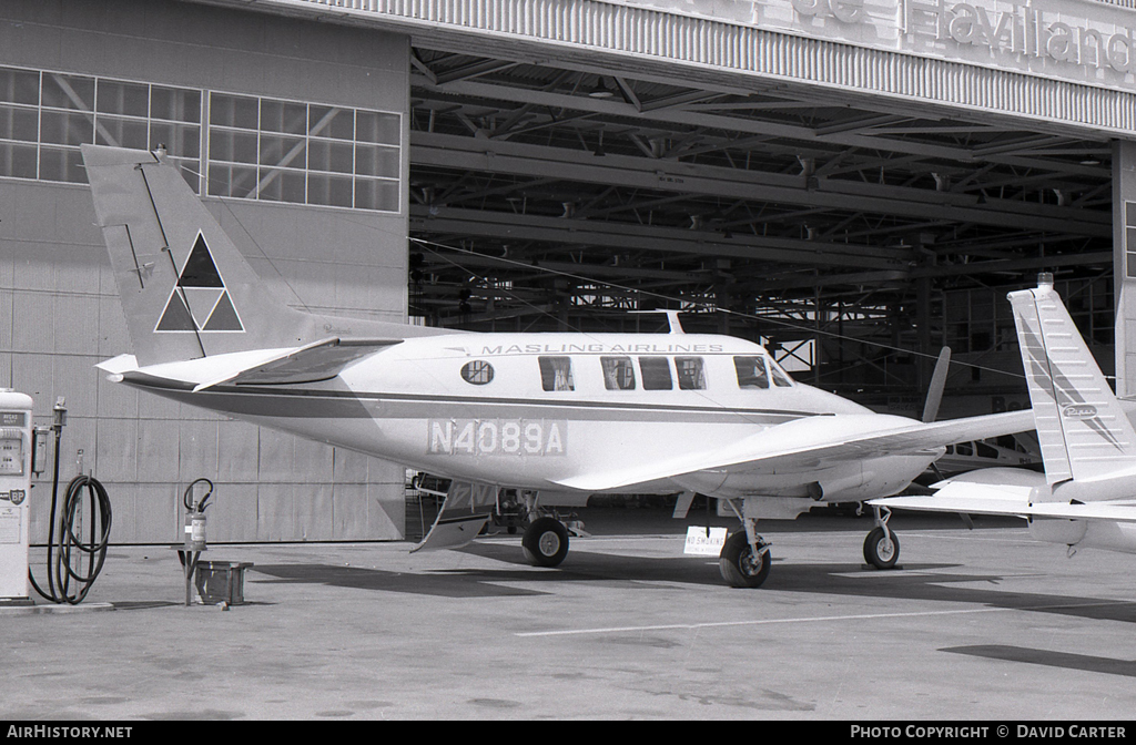 Aircraft Photo of N4089A | Beech 70 Queen Air | Masling Airlines | AirHistory.net #25478