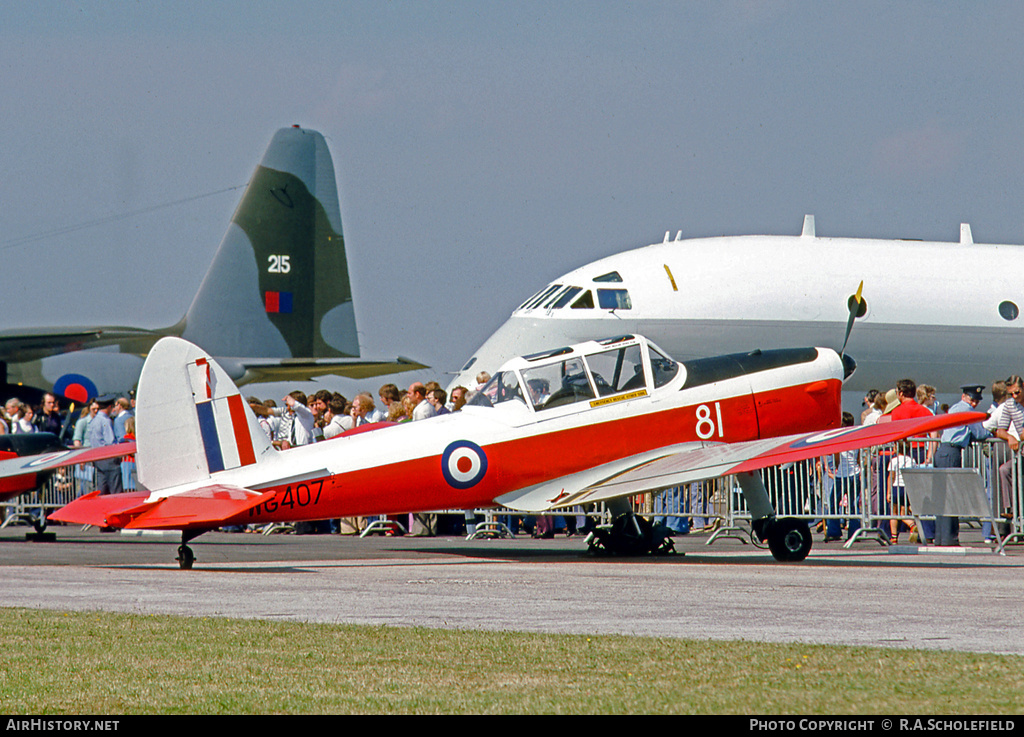 Aircraft Photo of WG407 | De Havilland DHC-1 Chipmunk T10 | UK - Air Force | AirHistory.net #25510
