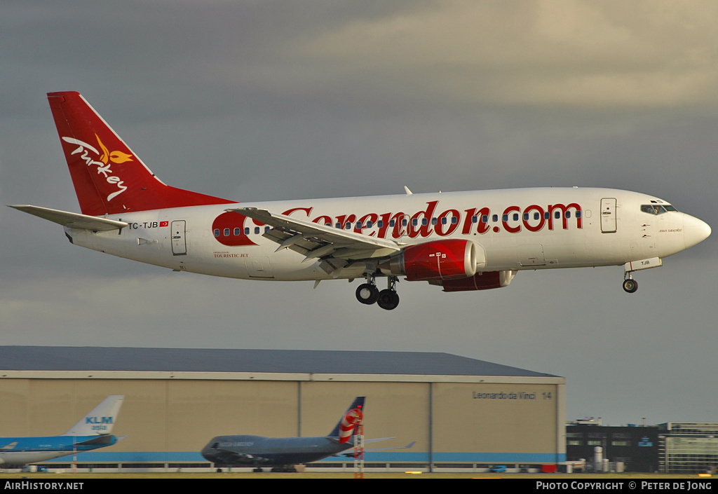 Aircraft Photo of TC-TJB | Boeing 737-3Q8 | Corendon Airlines | AirHistory.net #25548