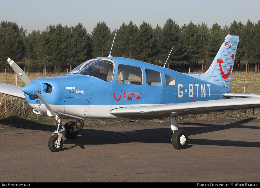 Aircraft Photo of G-BTNT | Piper PA-28-151(160) Cherokee Warrior | Thomsonfly Flying Club | AirHistory.net #25630