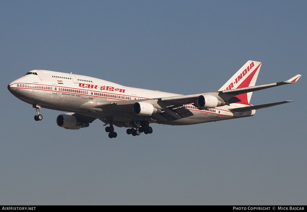 Aircraft Photo of VT-ESP | Boeing 747-437 | Air India | AirHistory.net #25631