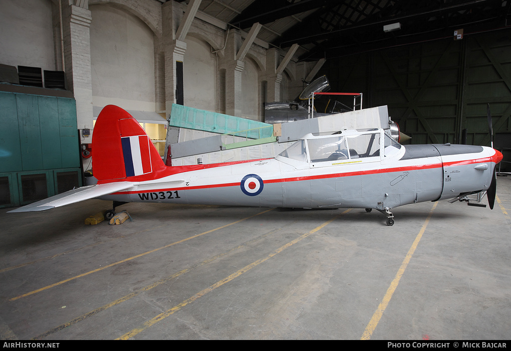 Aircraft Photo of WD321 | De Havilland DHC-1 Chipmunk Mk22 | UK - Air Force | AirHistory.net #25656