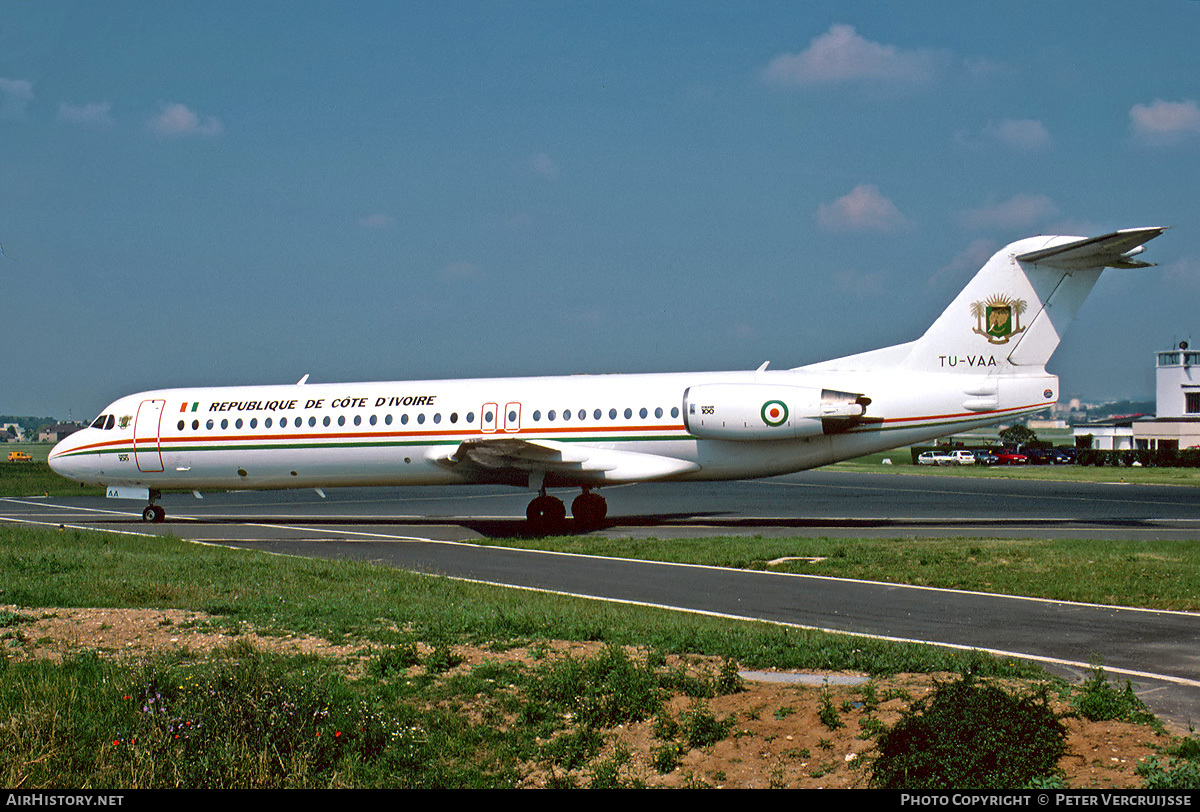 Aircraft Photo of TU-VAA | Fokker 100 (F28-0100) | Ivory Coast - Air Force | AirHistory.net #25663