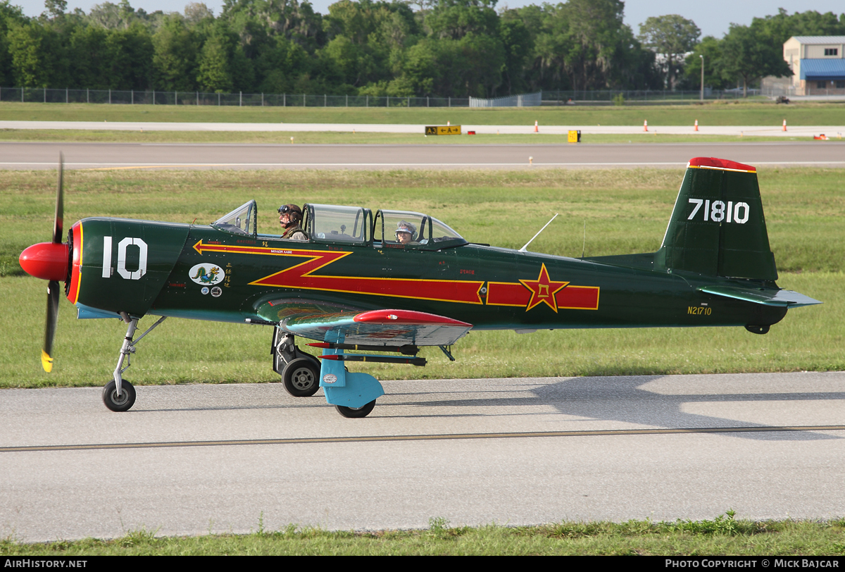 Aircraft Photo of N21710 / 71810 | Nanchang CJ-6A | China - Air Force | AirHistory.net #25705