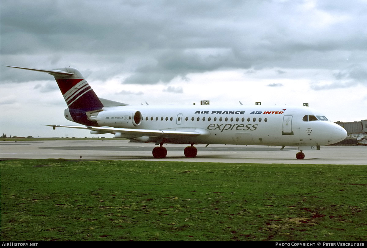 Aircraft Photo of F-GLIX | Fokker 70 (F28-0070) | Air France Express | AirHistory.net #25735