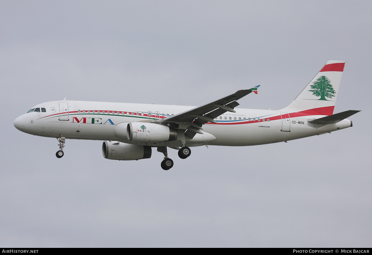 Aircraft Photo of OD-MRN | Airbus A320-232 | MEA - Middle East Airlines | AirHistory.net #25771