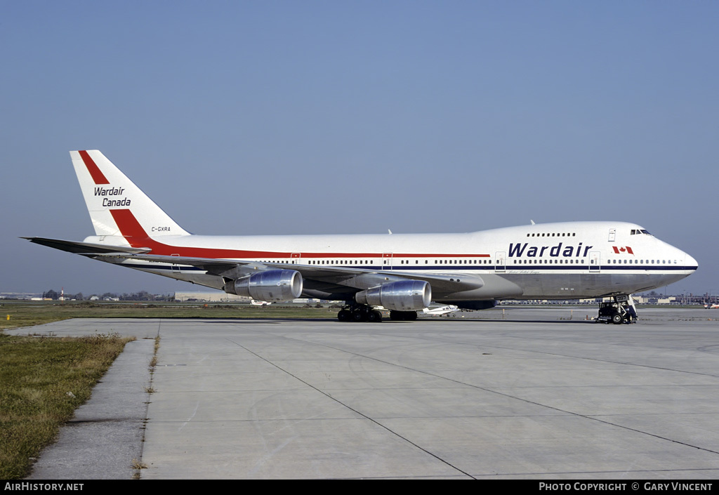 Aircraft Photo of C-GXRA | Boeing 747-211B | Wardair Canada | AirHistory.net #25795