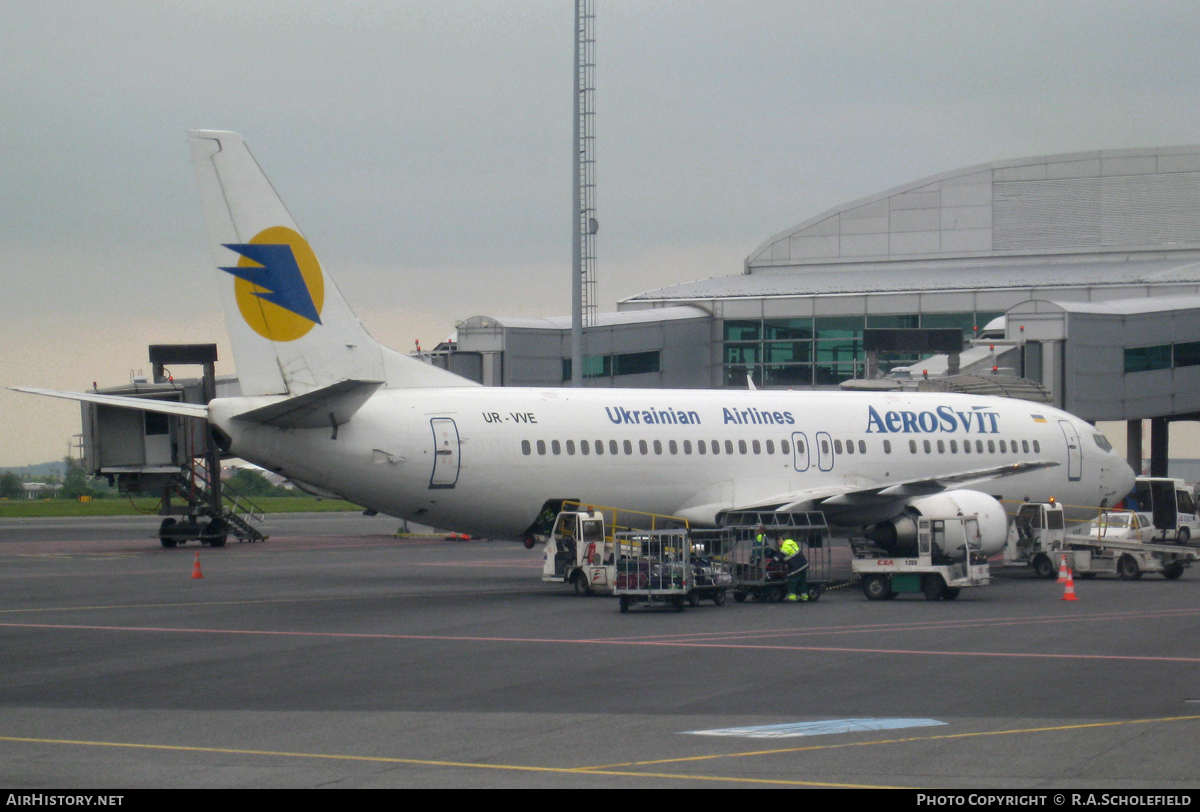 Aircraft Photo of UR-VVE | Boeing 737-448 | AeroSvit Ukrainian Airlines | AirHistory.net #25810