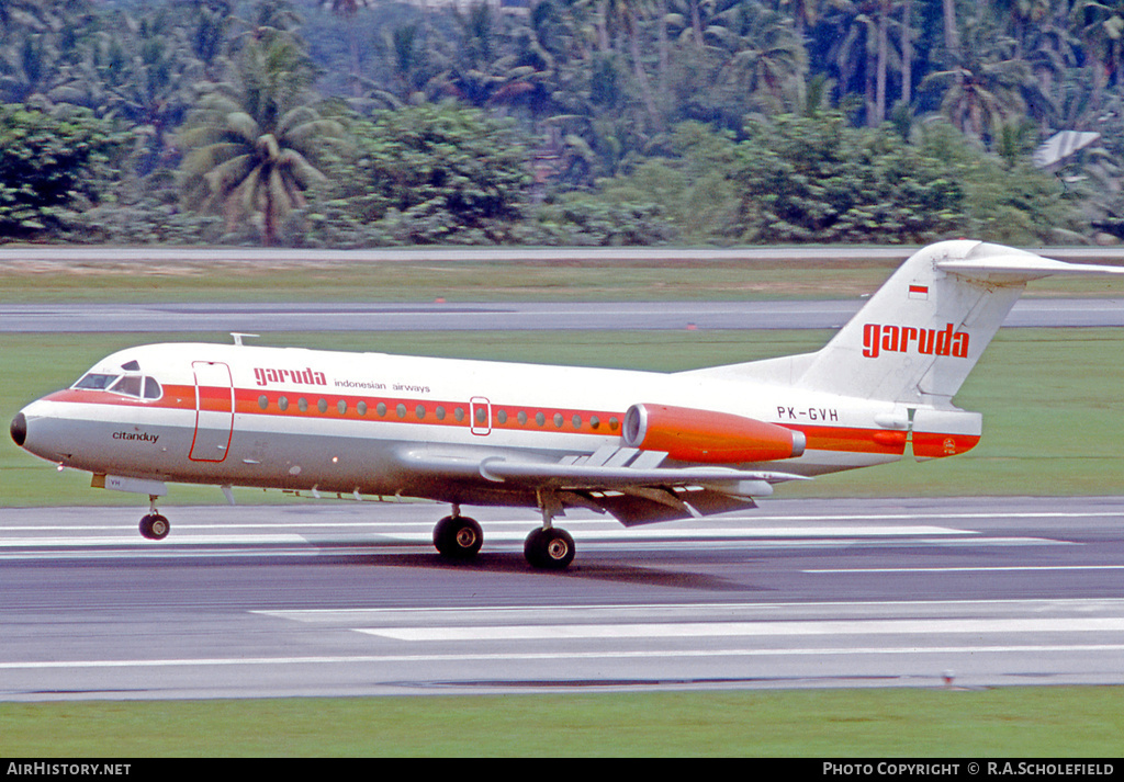 Aircraft Photo of PK-GVH | Fokker F28-1000 Fellowship | Garuda Indonesian Airways | AirHistory.net #25864