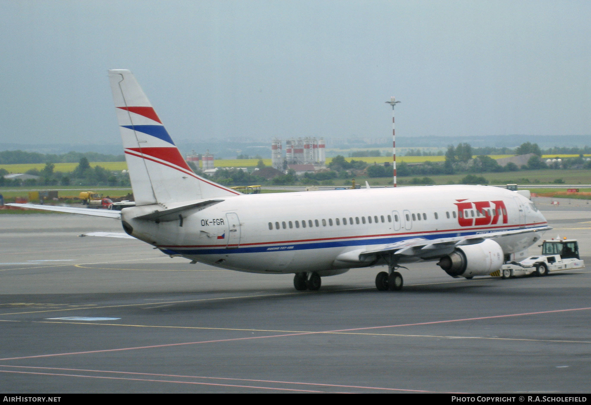 Aircraft Photo of OK-FGR | Boeing 737-45S | ČSA - Czech Airlines | AirHistory.net #25869