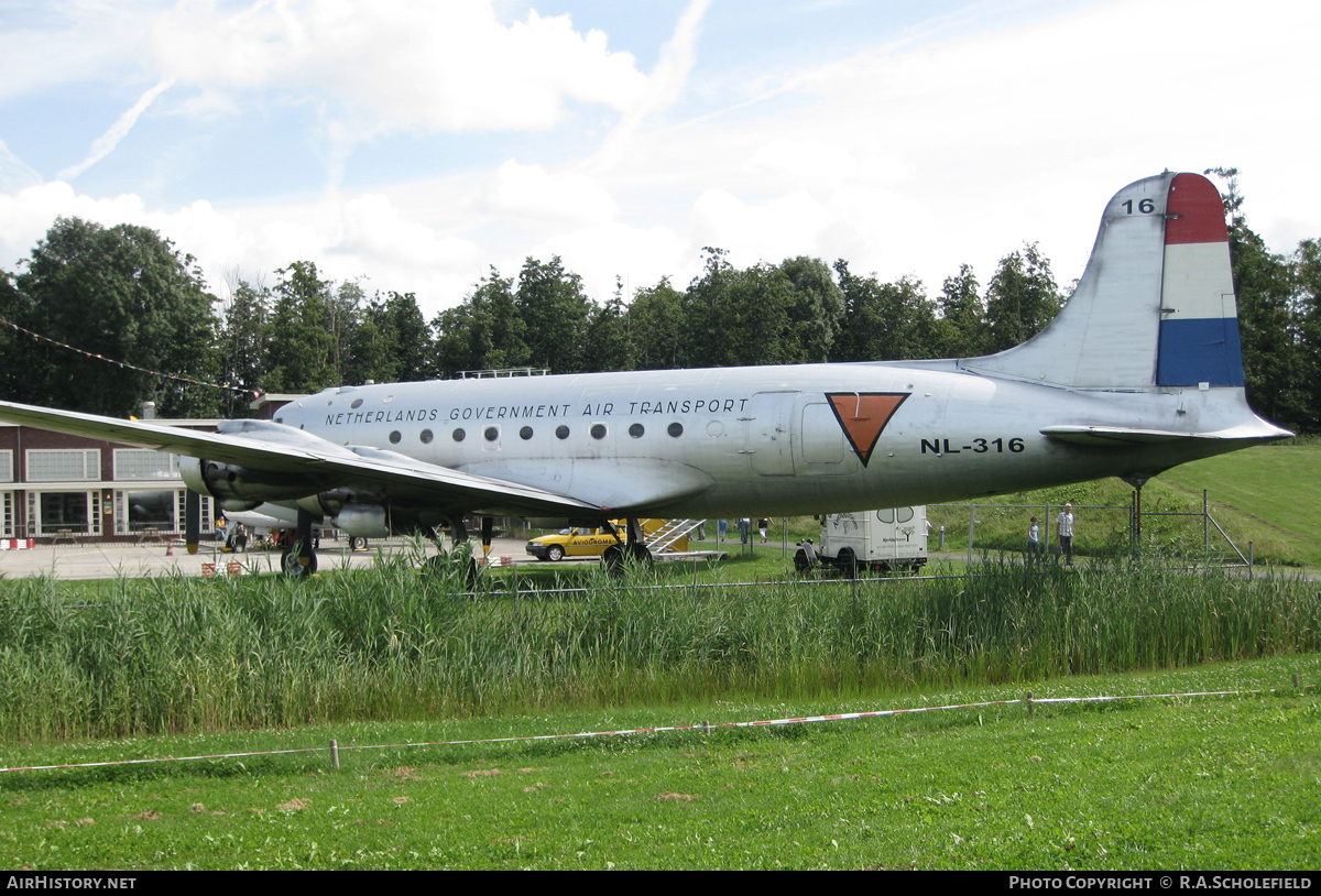 Aircraft Photo of NL-316 | Douglas C-54A Skymaster | Netherlands Government Air Transport | AirHistory.net #25911