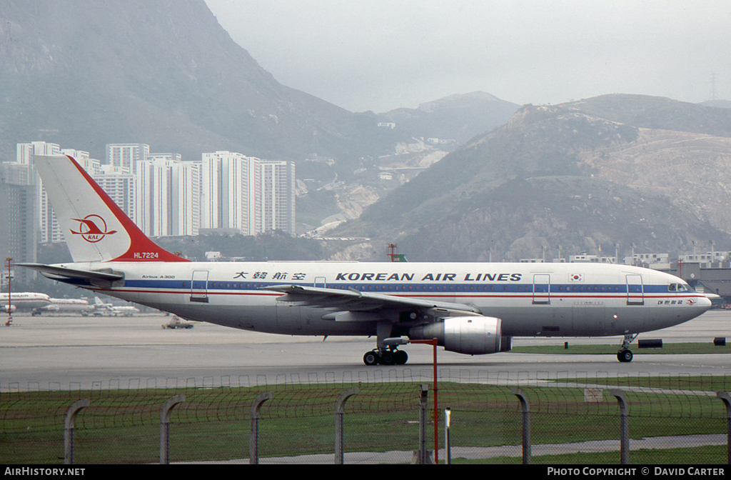 Aircraft Photo of HL7224 | Airbus A300B2-103 | Korean Air Lines | AirHistory.net #25935