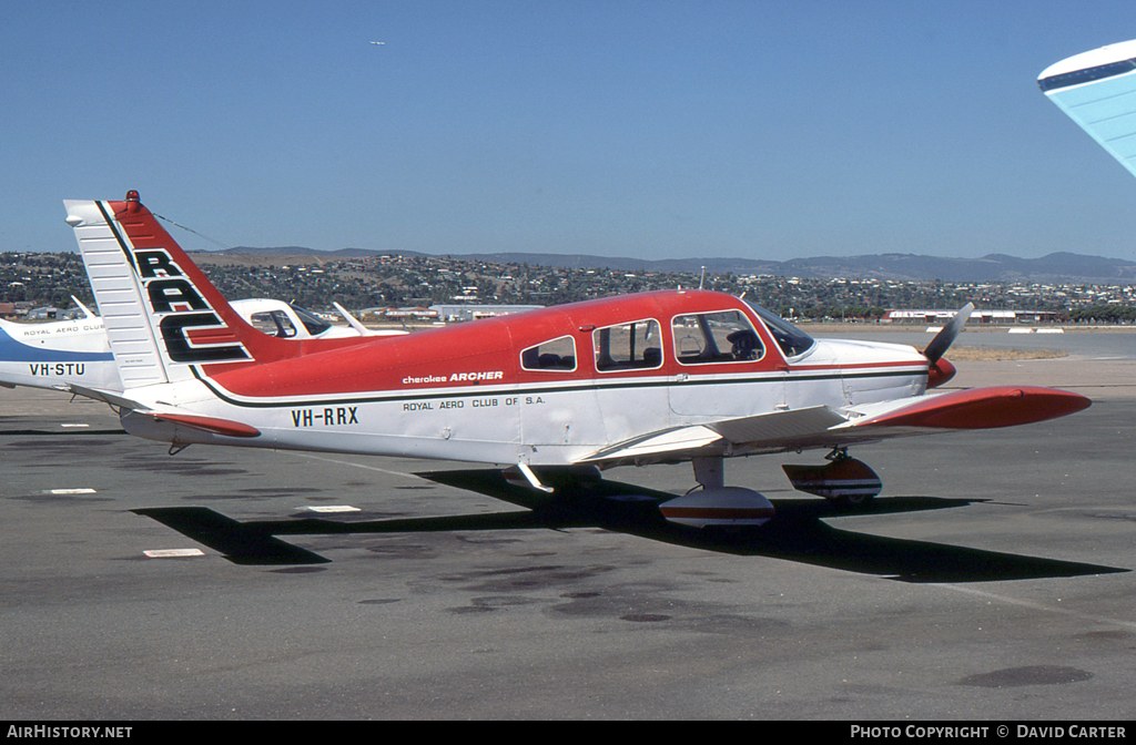 Aircraft Photo of VH-RRX | Piper PA-28-180 Cherokee Archer | Royal Aero Club of South Australia | AirHistory.net #25939