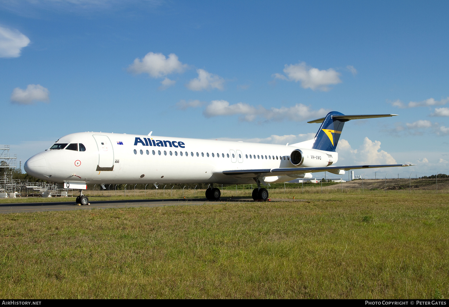 Aircraft Photo of VH-XWQ | Fokker 100 (F28-0100) | Alliance Airlines | AirHistory.net #25961