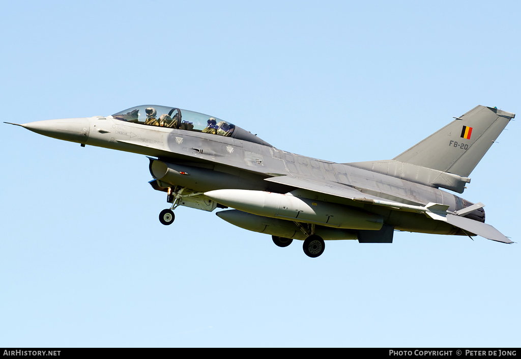 Aircraft Photo of FB-20 | General Dynamics F-16BM Fighting Falcon | Belgium - Air Force | AirHistory.net #25981