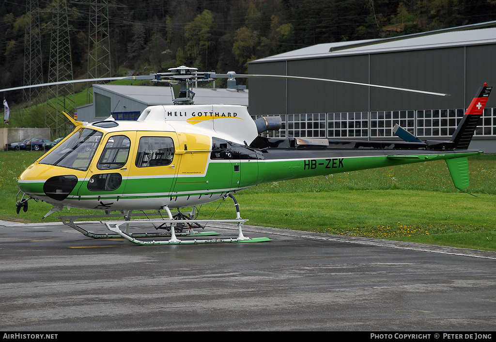 Aircraft Photo of HB-ZEK | Eurocopter AS-350B-3 Ecureuil | Heli Gotthard | AirHistory.net #26009
