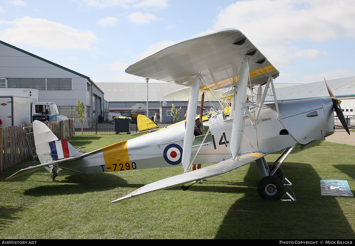Aircraft Photo of G-ANNK / T-7290 | De Havilland D.H. 82A Tiger Moth | UK - Air Force | AirHistory.net #26025