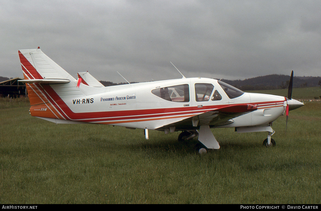Aircraft Photo of VH-RNS | Rockwell Commander 114 | Programmed Aviation Charter | AirHistory.net #26039