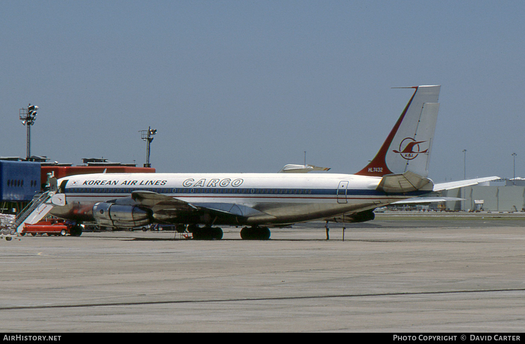 Aircraft Photo of HL7432 | Boeing 707-338C | Korean Air Lines Cargo | AirHistory.net #26057