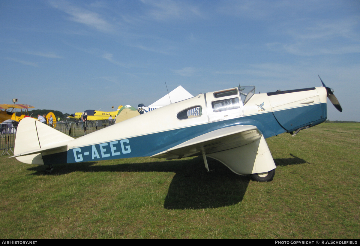 Aircraft Photo of G-AEEG | Miles M.3A Falcon Major | P.R.Holloway | AirHistory.net #26093