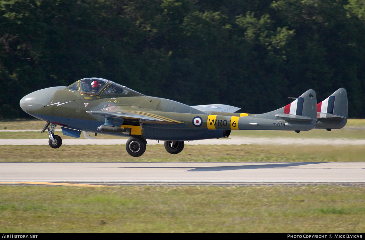 Aircraft Photo of N593RH / WR016 | De Havilland D.H. 115 Vampire T55 | UK - Air Force | AirHistory.net #26102