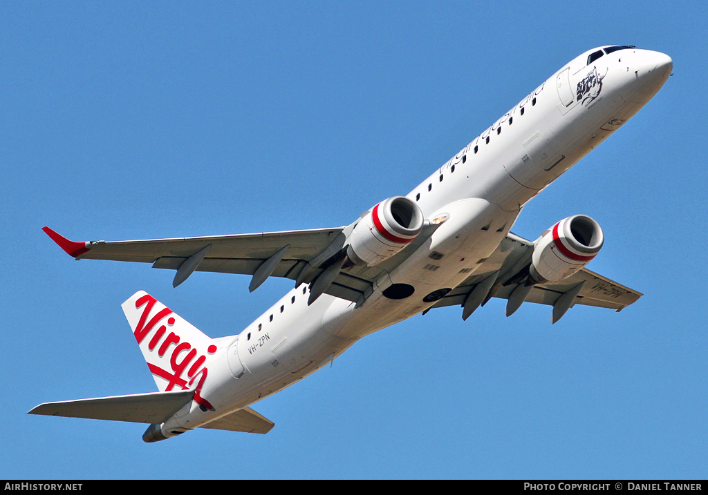 Aircraft Photo of VH-ZPN | Embraer 190AR (ERJ-190-100IGW) | Virgin Australia Airlines | AirHistory.net #26180