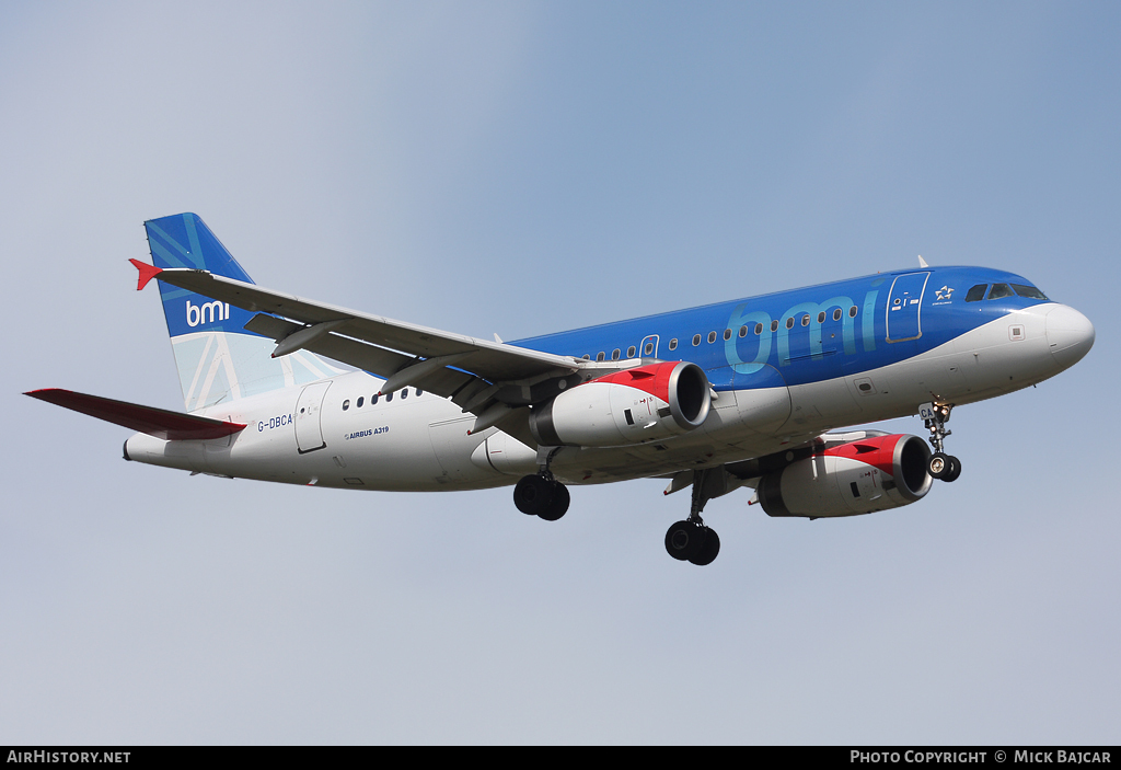 Aircraft Photo of G-DBCA | Airbus A319-131 | BMI - British Midland International | AirHistory.net #26181