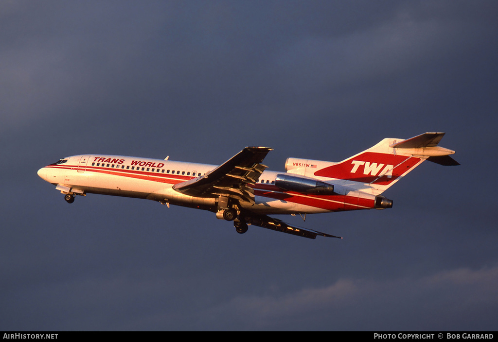 Aircraft Photo of N851TW | Boeing 727-31 | Trans World Airlines - TWA | AirHistory.net #26189