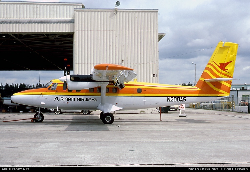 Aircraft Photo of N200AS | De Havilland Canada DHC-6-320 Twin Otter | Surinam Airways | AirHistory.net #26221