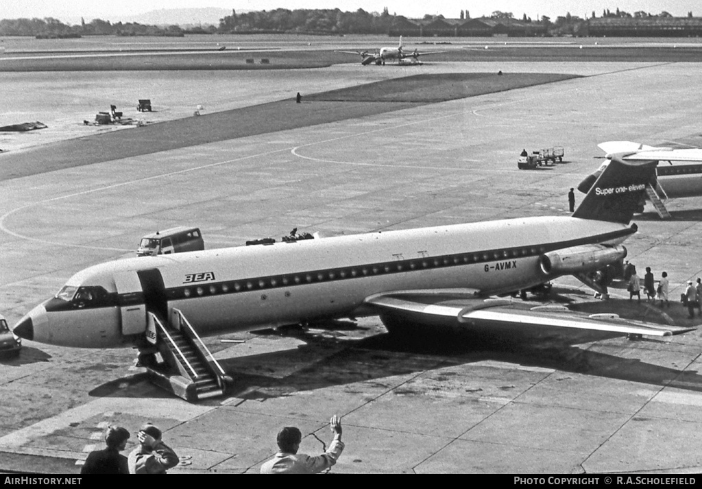 Aircraft Photo of G-AVMX | BAC 111-510ED One-Eleven | BEA - British European Airways | AirHistory.net #26238