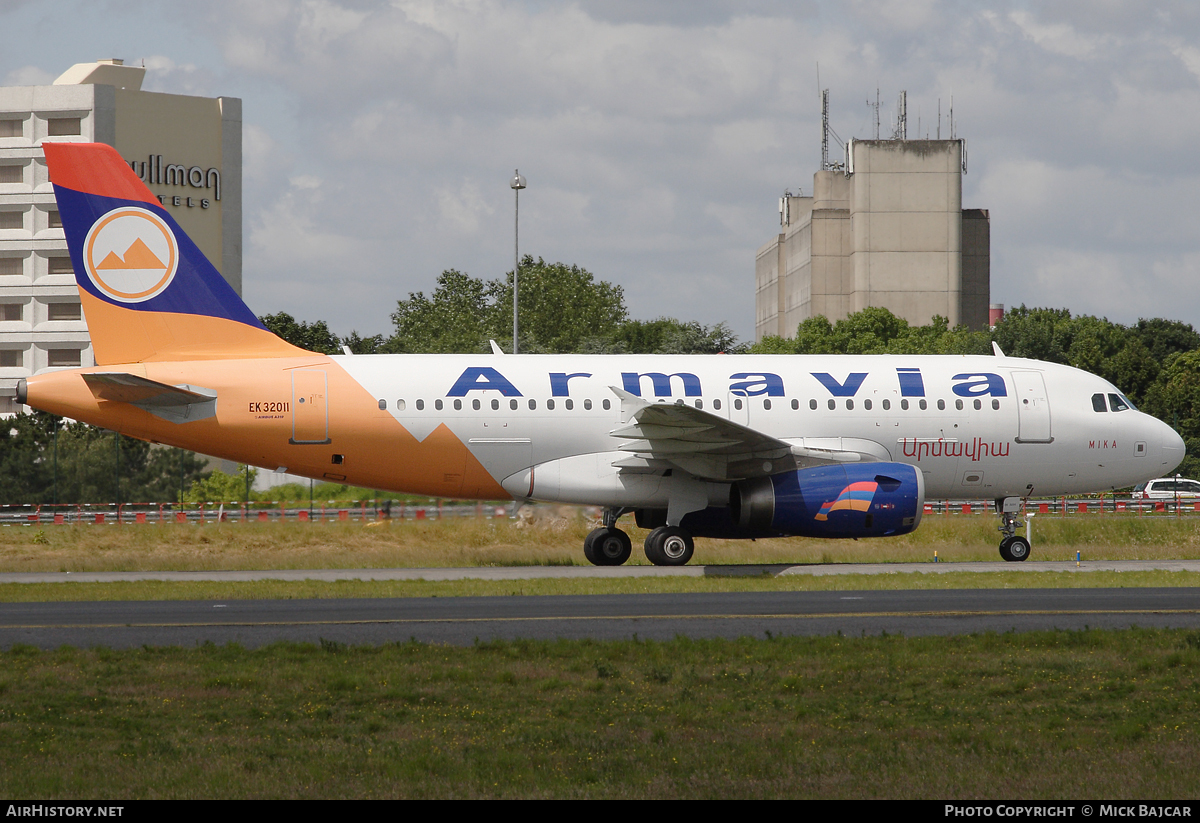 Aircraft Photo of EK32011 | Airbus A319-132 | Armavia | AirHistory.net #26287
