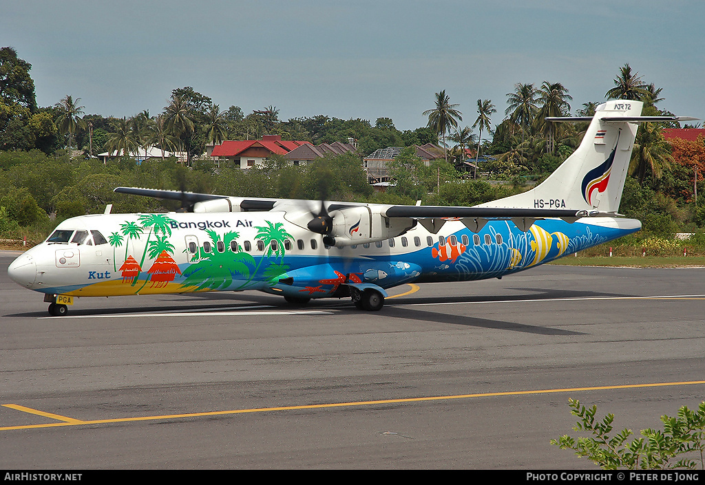 Aircraft Photo of HS-PGA | ATR ATR-72-500 (ATR-72-212A) | Bangkok Airways | AirHistory.net #26316