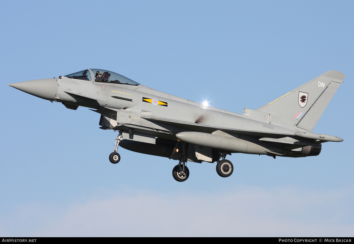 Aircraft Photo of ZK323 | Eurofighter EF-2000 Typhoon FGR4 | UK - Air Force | AirHistory.net #26330