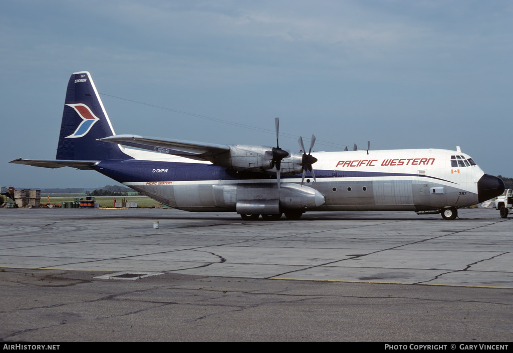 Aircraft Photo of C-GHPW | Lockheed L-100-30 Hercules (382G) | Pacific Western Airlines | AirHistory.net #26364